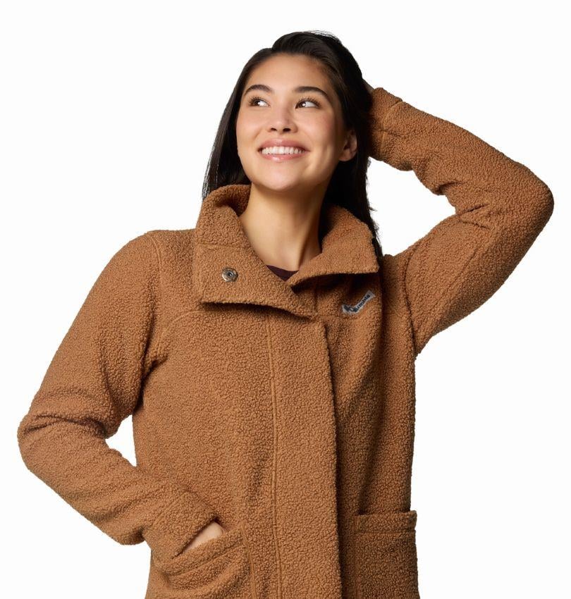 Columbia Panorama™ Long Jacket Kahverengi Kadın Outdoor Polar Ceket AL1333