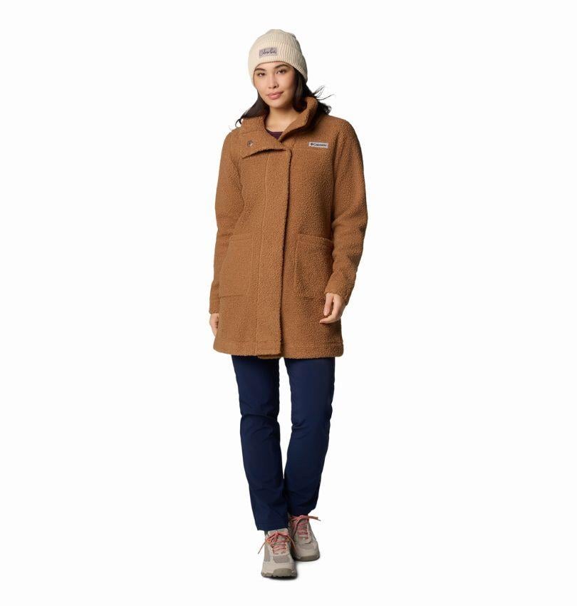 Columbia Panorama™ Long Jacket Kahverengi Kadın Outdoor Polar Ceket AL1333