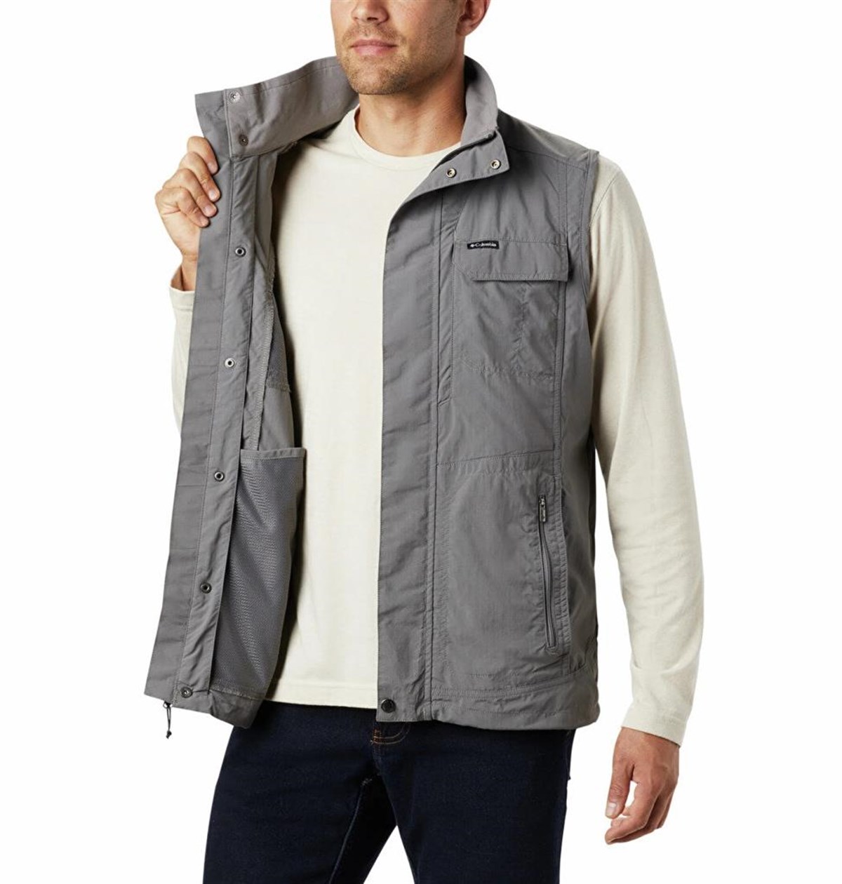 Columbia Silver Ridge Gri Erkek Yelek AM0173-023