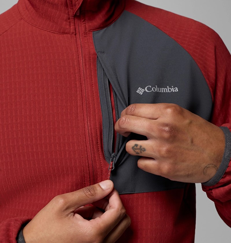 Columbia Superior Summit Grid Tam Fermuarlı Erkek Polar Üst AO2740