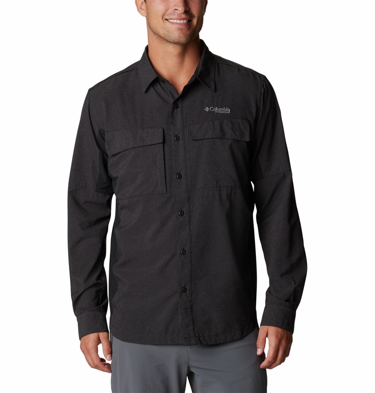 Columbia Titan Pass™ Irico Long Sleeve Shirt Erkek Outdoor Gömlek AO2181-010