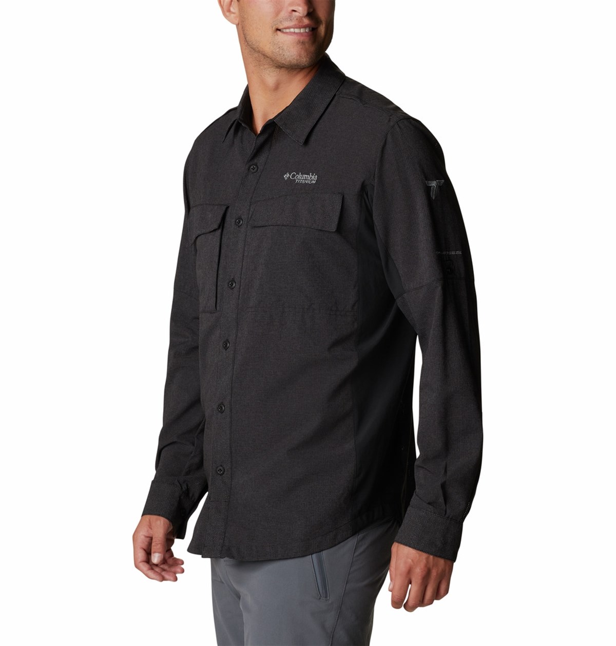 Columbia Titan Pass™ Irico Long Sleeve Shirt Erkek Outdoor Gömlek AO2181-010