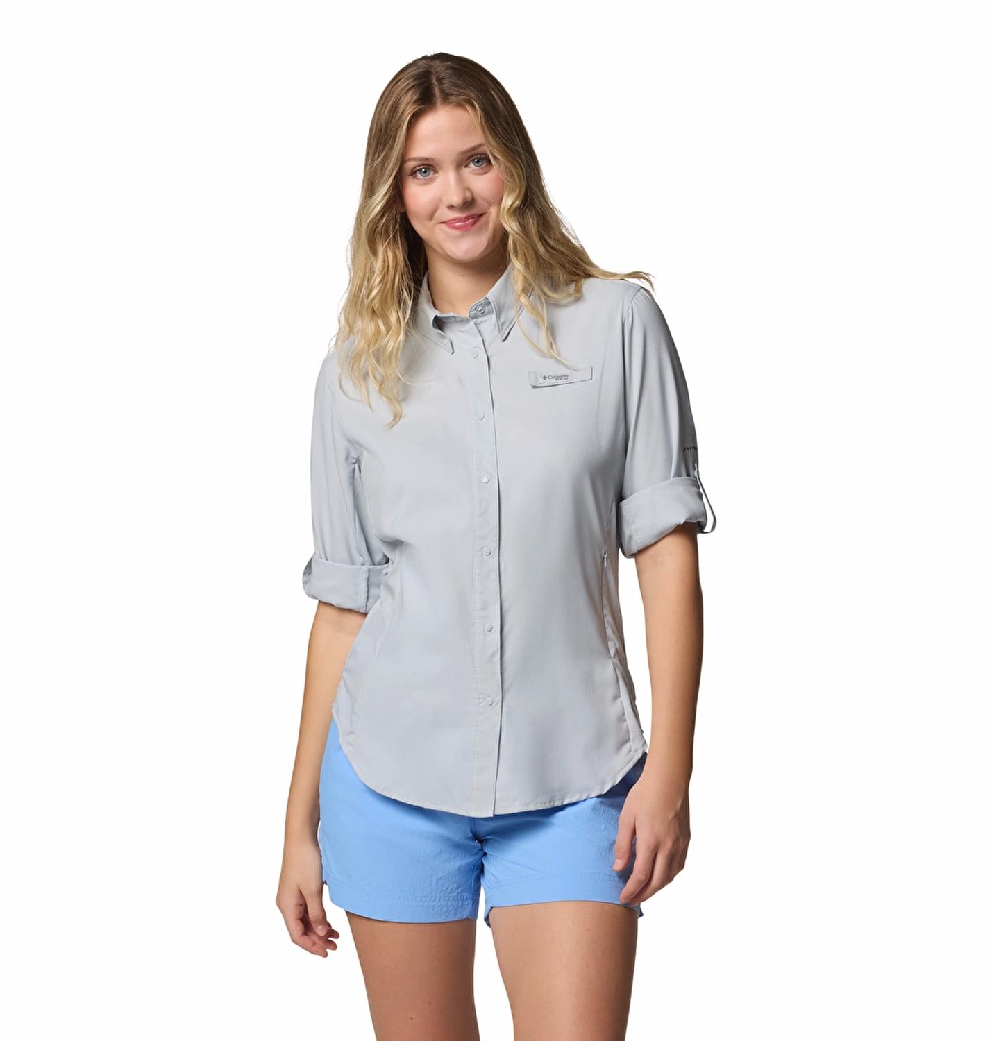 Columbia Womens Tamiami II LS Shirt Kadın Uzun Kollu Gömlek FL7278