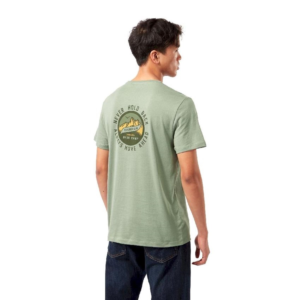 Craghoppers Mens Mightie SS T-Shirt Sage Erkek Kısa Kollu Tişört CMT936