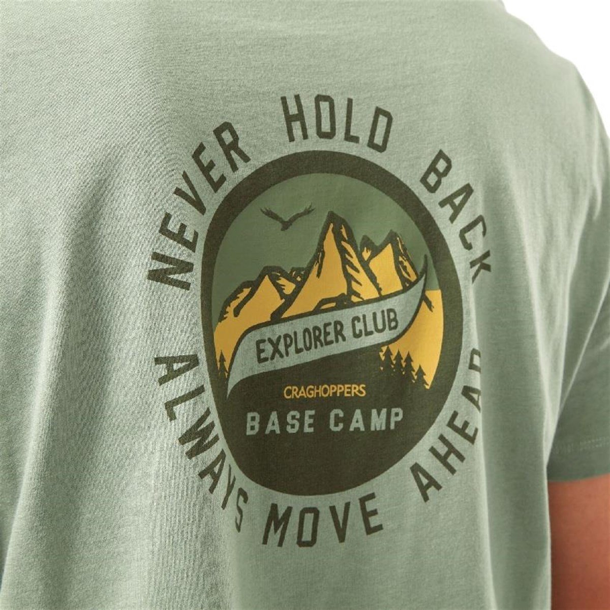 Craghoppers Mens Mightie SS T-Shirt Sage Erkek Kısa Kollu Tişört CMT936