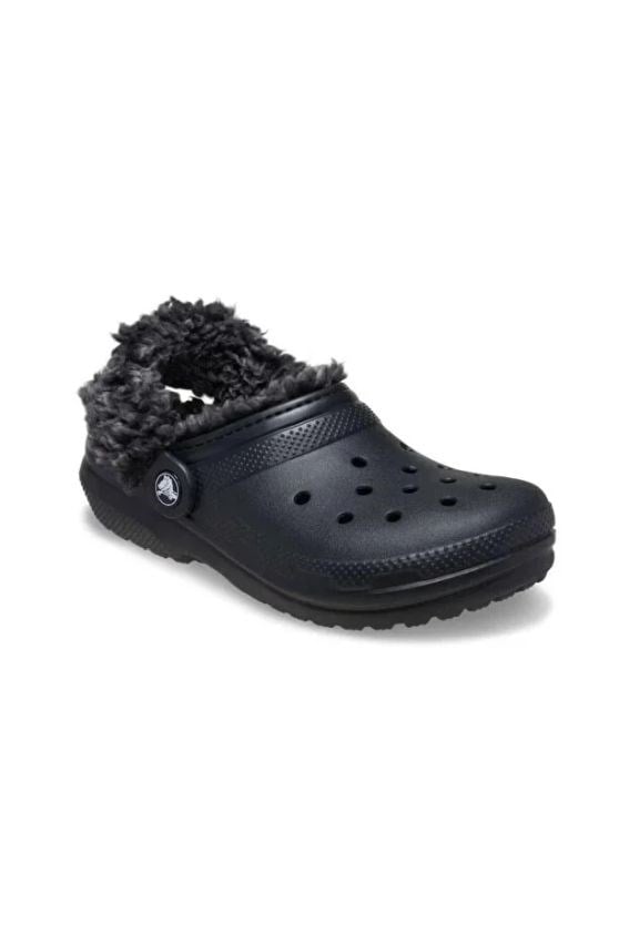 Crocs Classic Fleece Lined Clog K Siyah Çocuk Terlik 212856_001