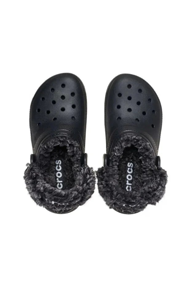 Crocs Classic Fleece Lined Clog K Siyah Çocuk Terlik 212856_001