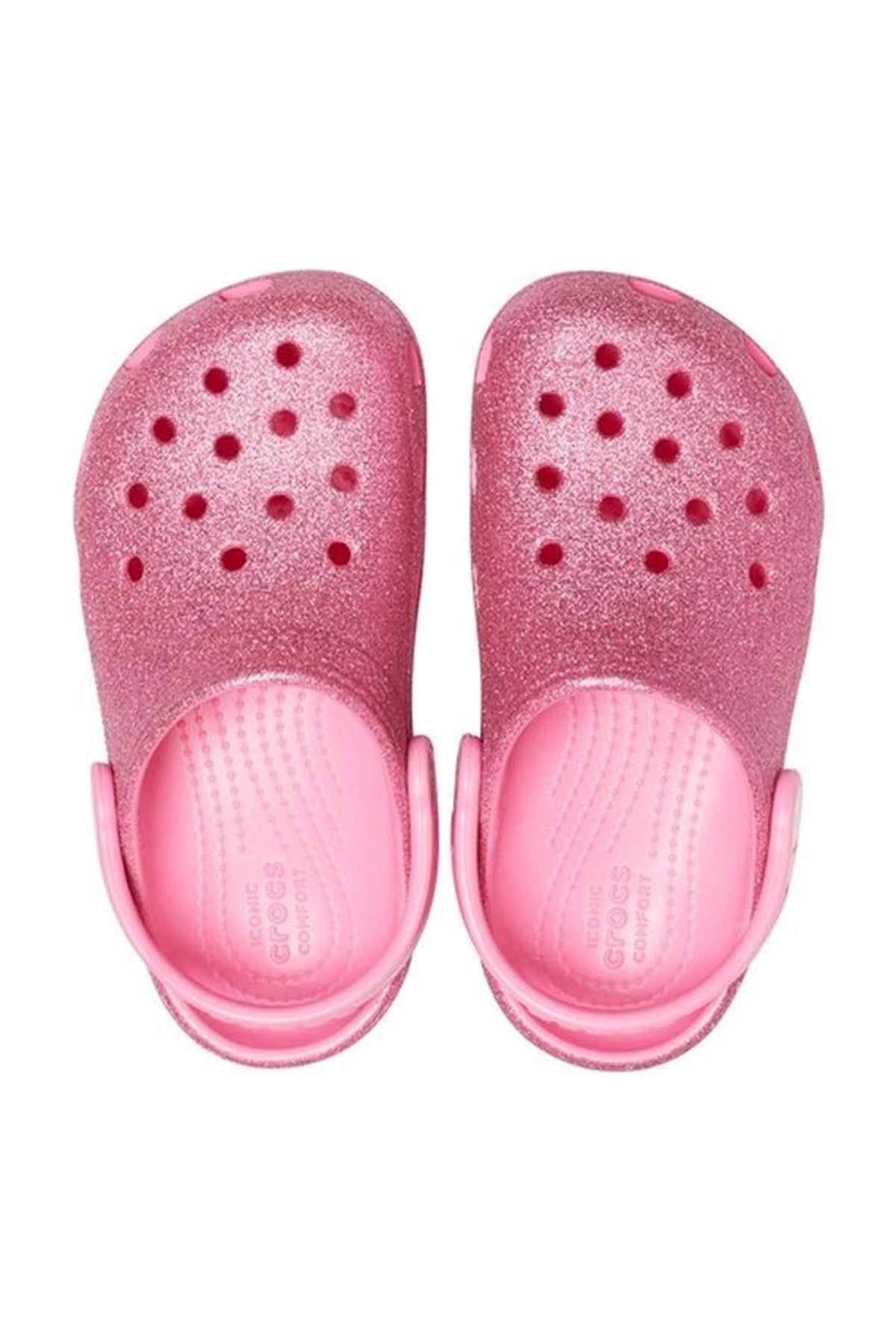 Crocs Classic Glitter Clog Kadın Terik Simli Pembe 206993-669