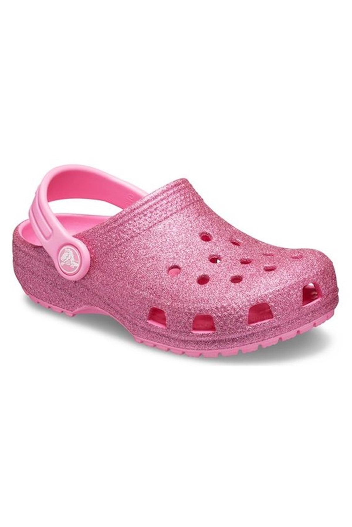 Crocs Classic Glitter Clog Kız Çocuk Terik Simli Pembe 206992-669