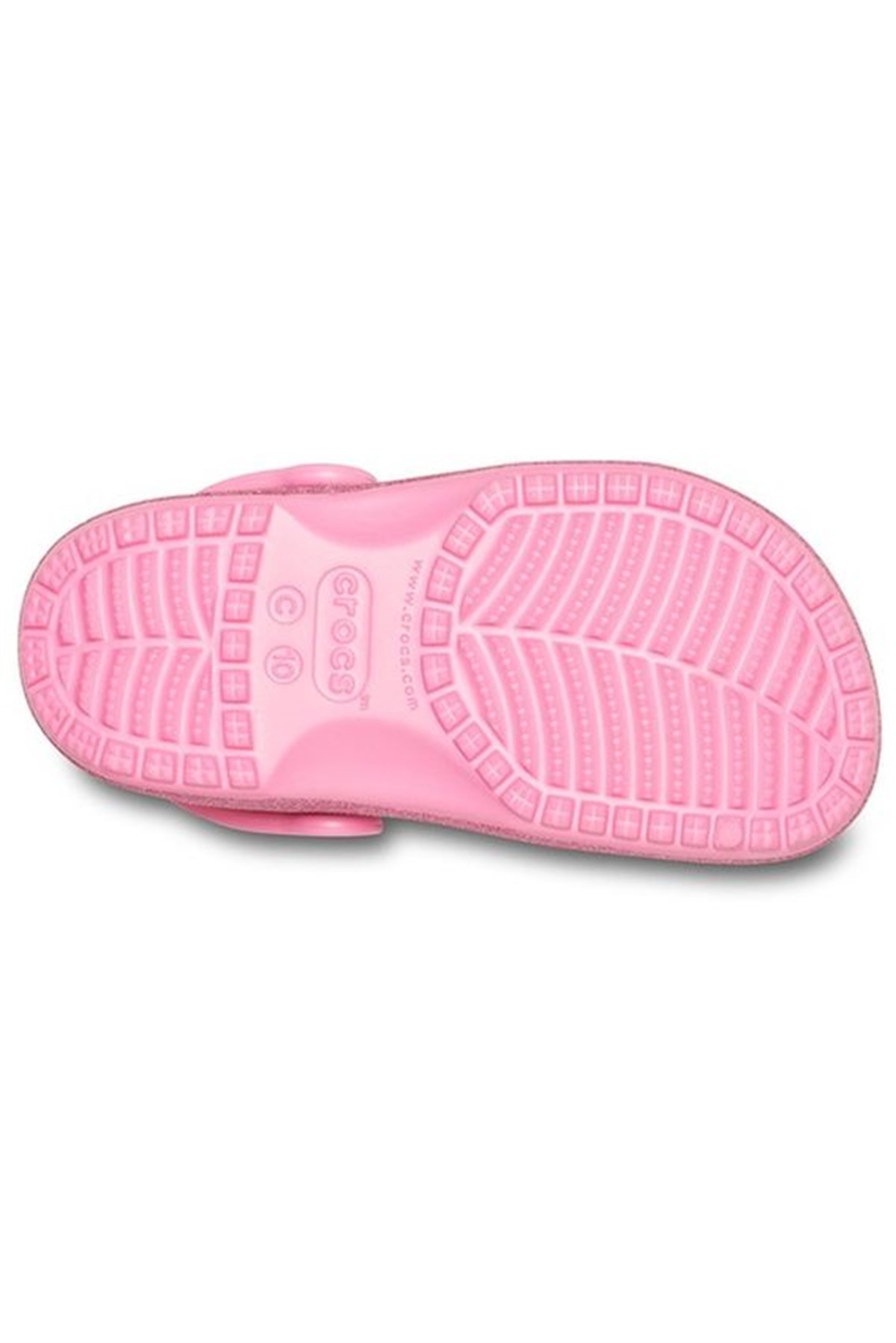 Crocs Classic Glitter Clog Kız Çocuk Terik Simli Pembe 206992-669