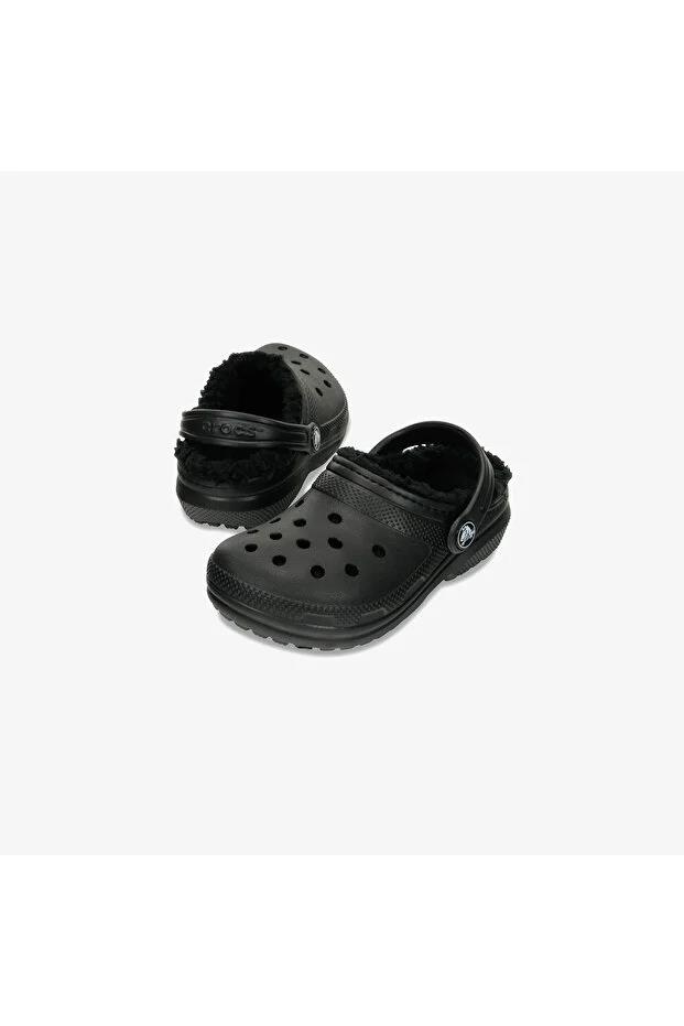 Crocs Classic Lined Clog Kids Çocuk Siyah Terlik 207010-060