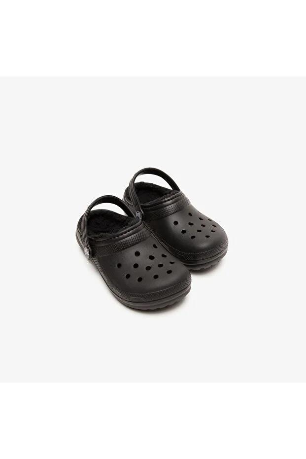Crocs Classic Lined Clog Kids Çocuk Siyah Terlik 207010-060