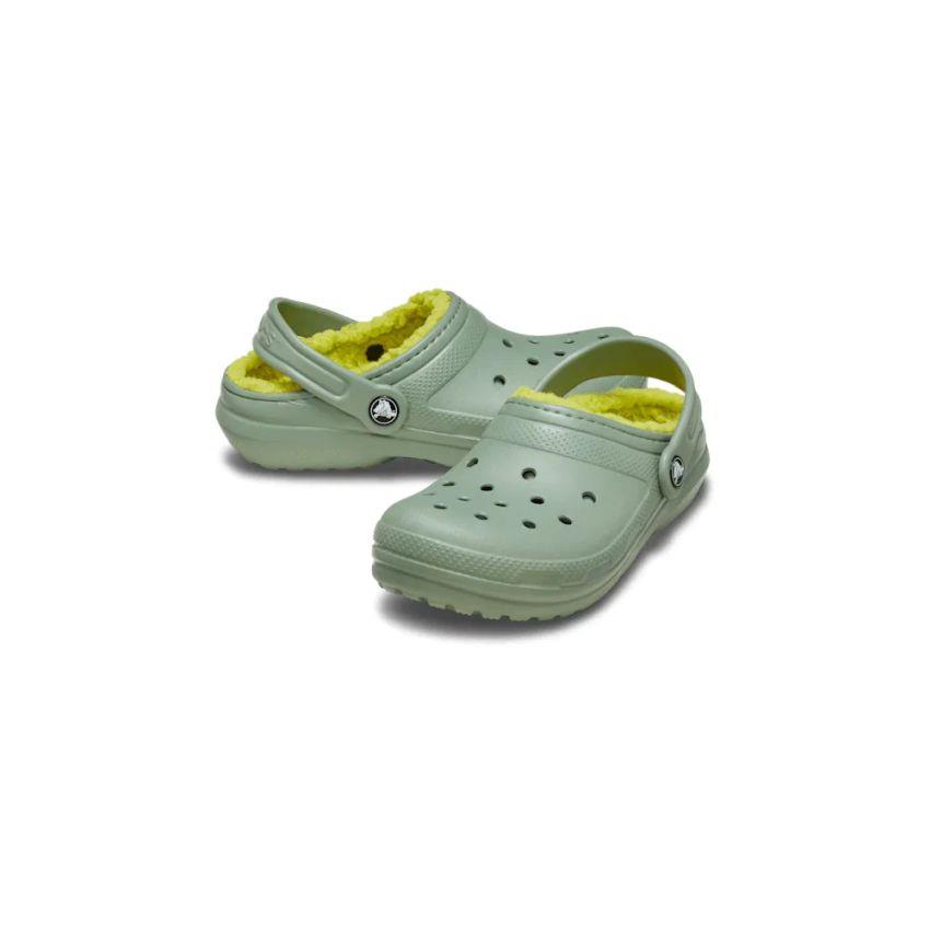 Crocs Classic Lined Clog Kids Çocuk Yeşil Terlik 207010-308