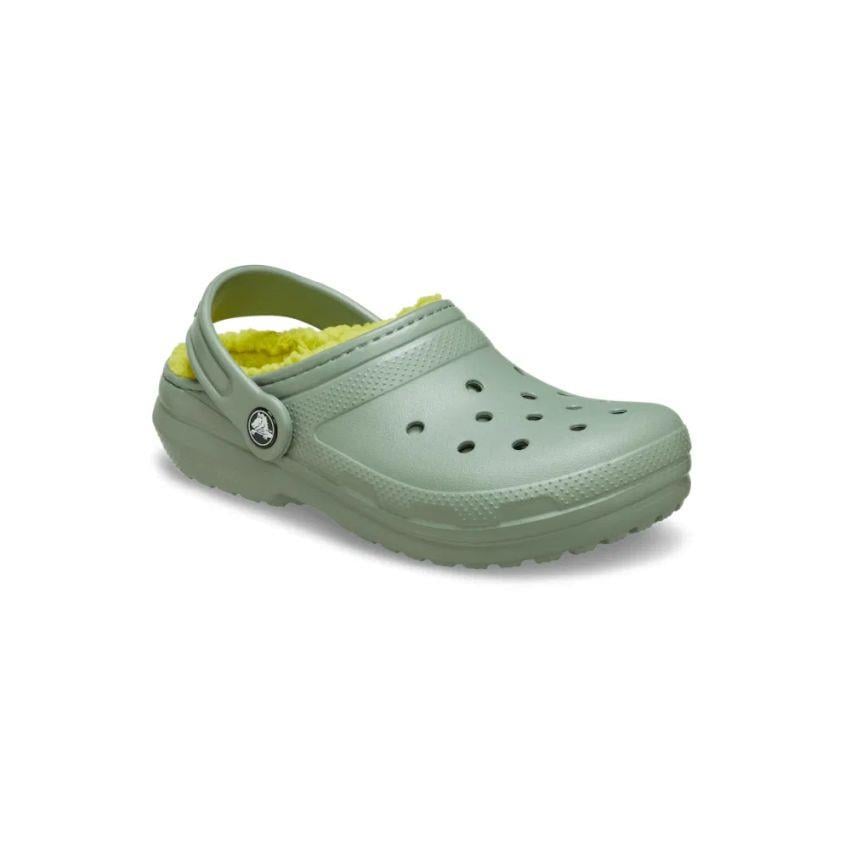 Crocs Classic Lined Clog Kids Çocuk Yeşil Terlik 207010-308