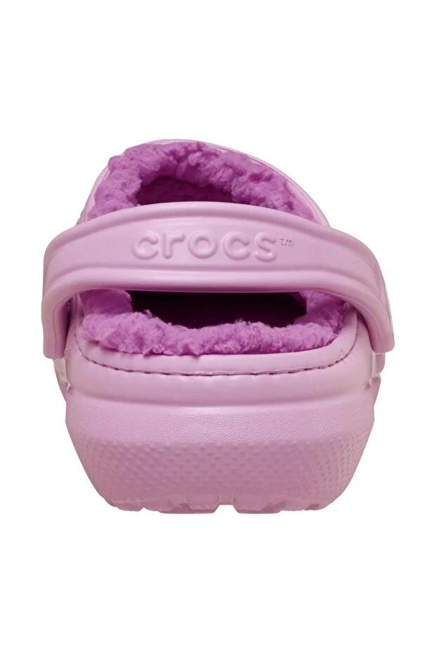 Crocs Classic Lined Clog Unisex Sarı İçi Yünlü Günlük Terlik 203591-5BX
