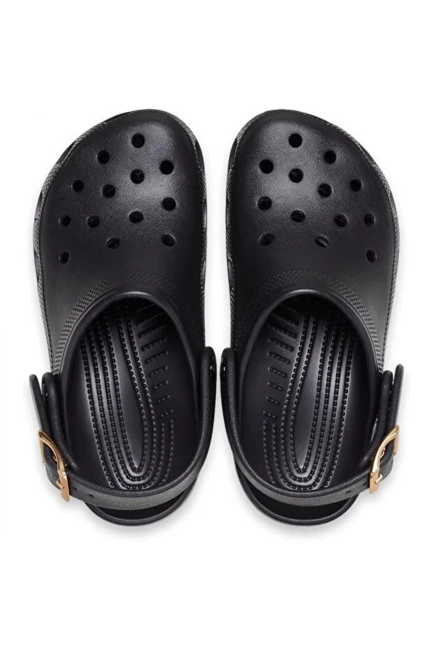 Crocs Classic Metallic Buckle Clog Siyah Unisex Terlik 213543_001