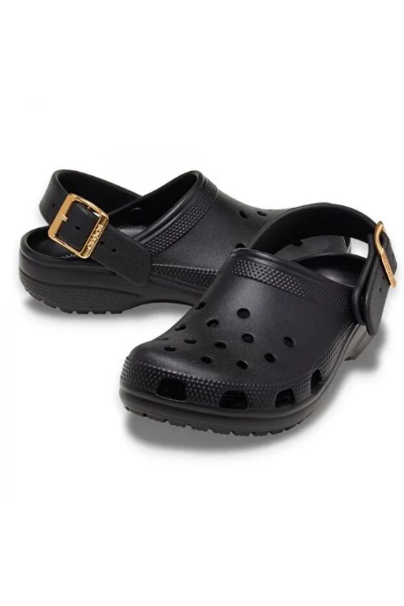 Crocs Classic Metallic Buckle Clog Siyah Unisex Terlik 213543_001