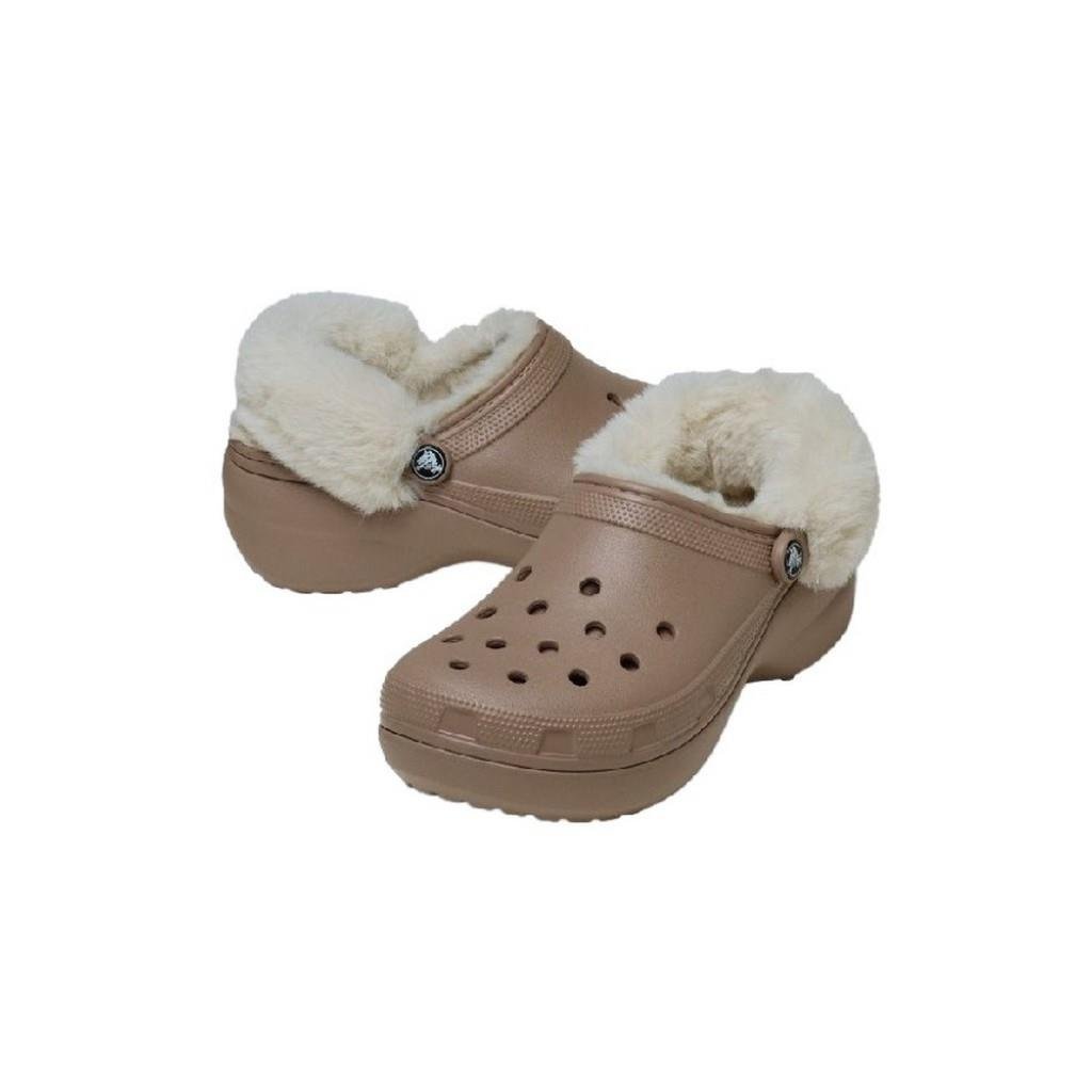 Crocs Classic Platform Fuzz Lined Clog Kadın Terlik 212854