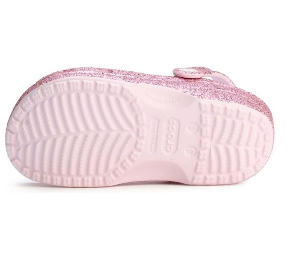 Crocs Kids' Classic Chunky Glitter Clog Kız Çocuk Terlik 211939-6ZW