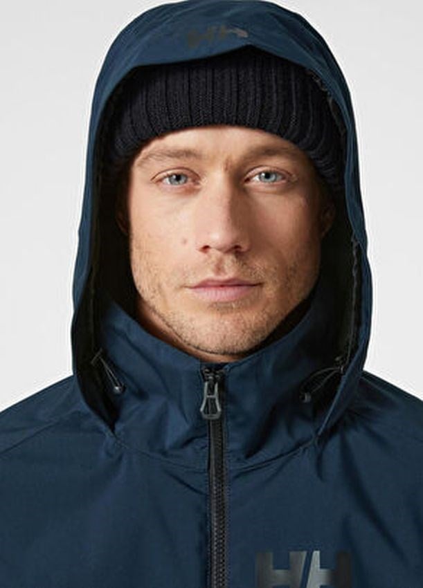 Helly Hansen HP Racing Lifaloft Hooded Navy Men's Jacket Erkek Mont HHA.34594.HHA597