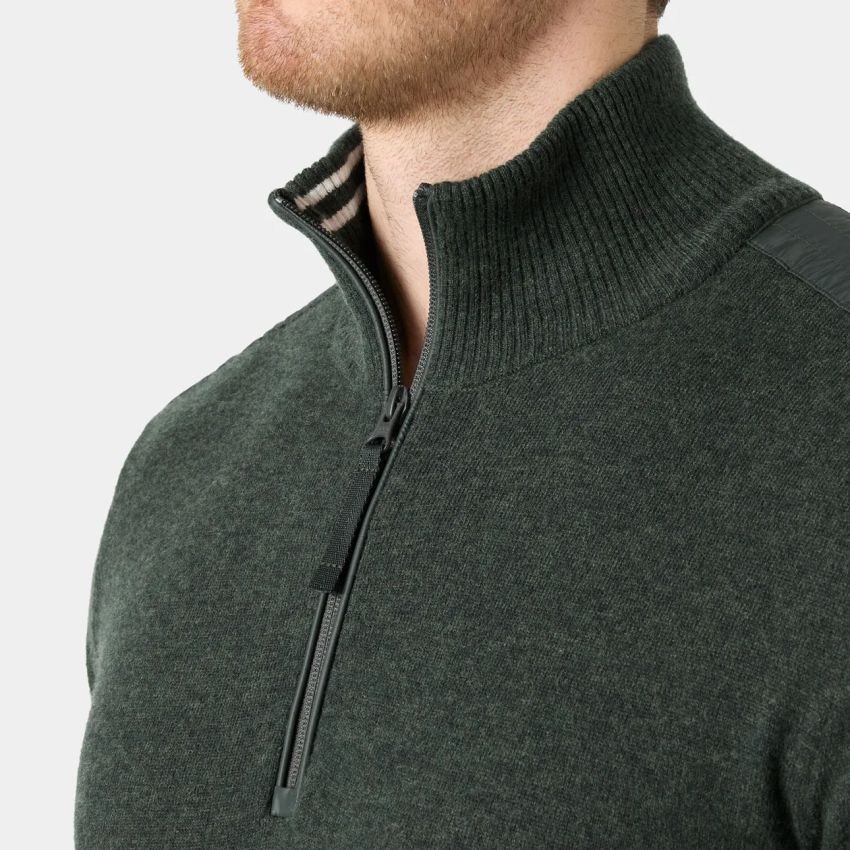 Helly Hansen Men's Afton Knitted Half Zip Erkek Yeşil Kazak HHA.54647