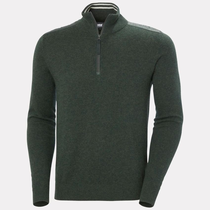 Helly Hansen Men's Afton Knitted Half Zip Erkek Yeşil Kazak HHA.54647