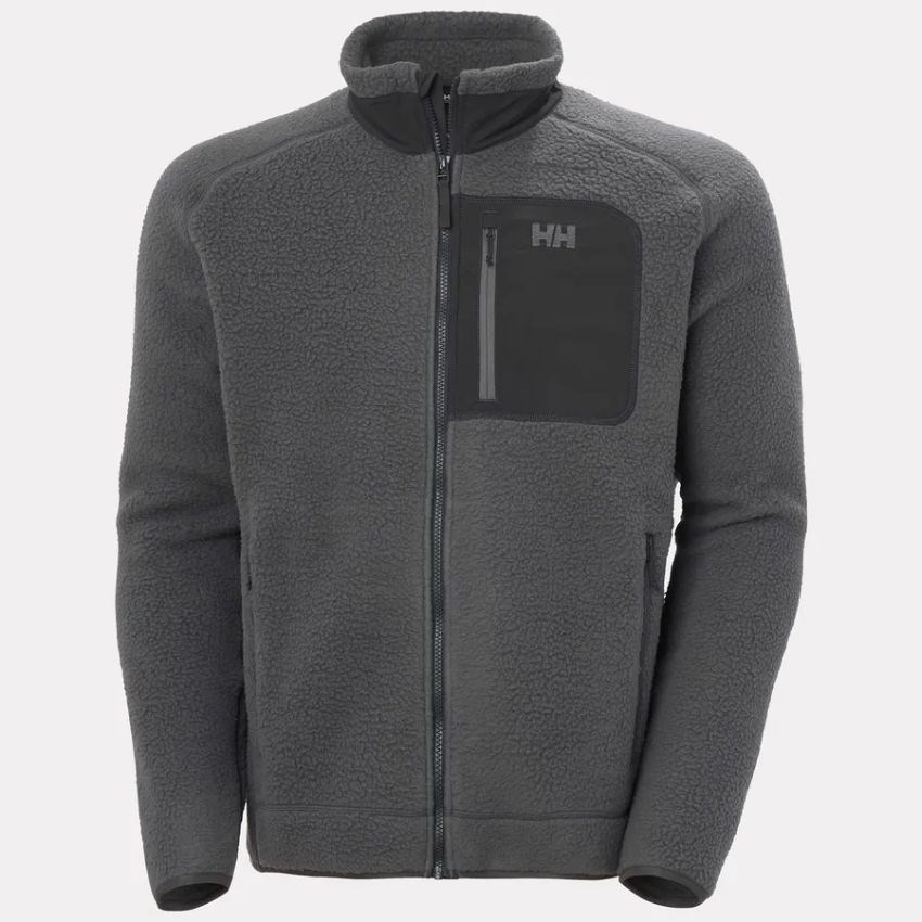 Helly Hansen Panorama Pile Block Jacket Gri Erkek Polar HHA.49460.HHA.831