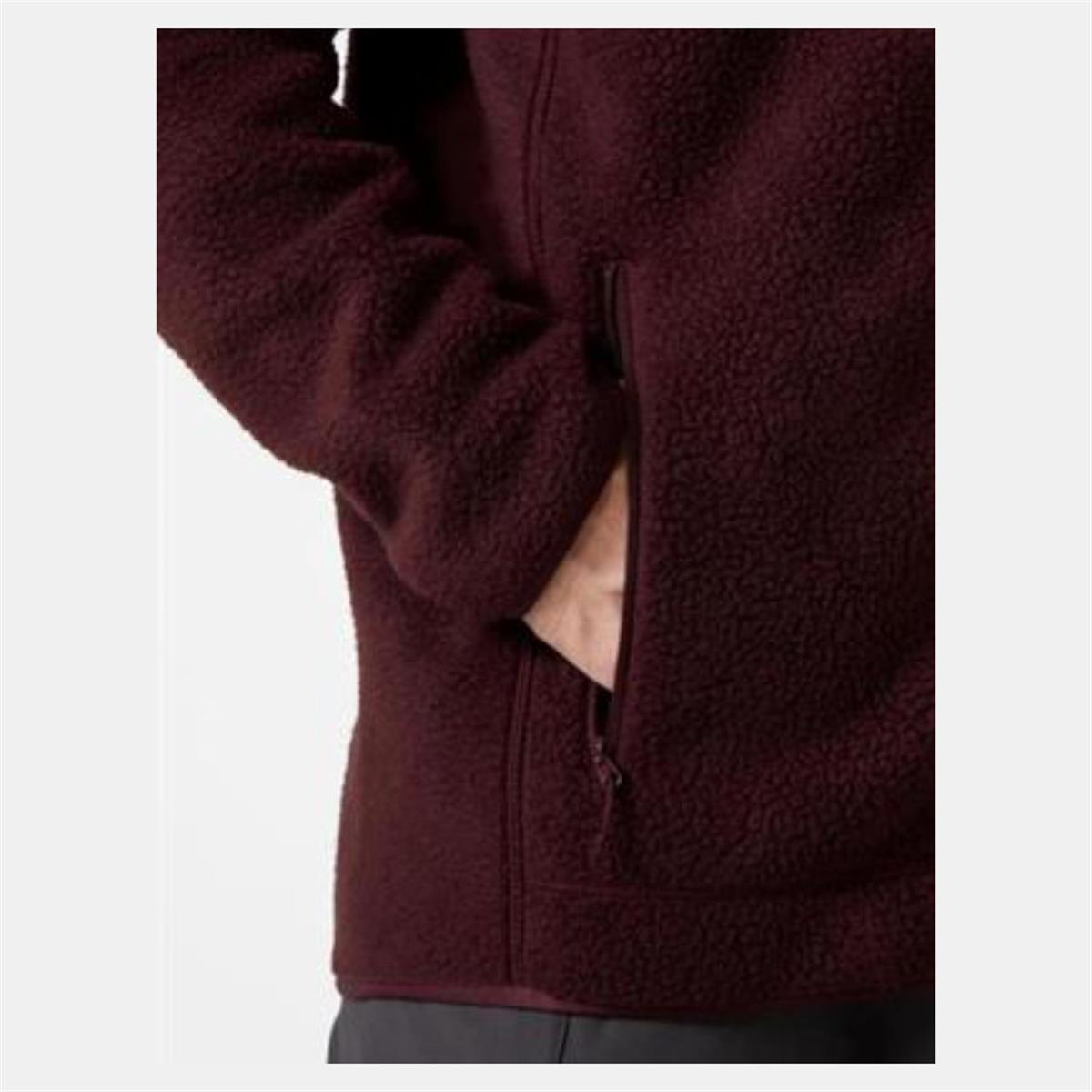 Helly Hansen Panorama Pile Block Jacket Erkek Bordo Polar HHA.49460.HHA.658