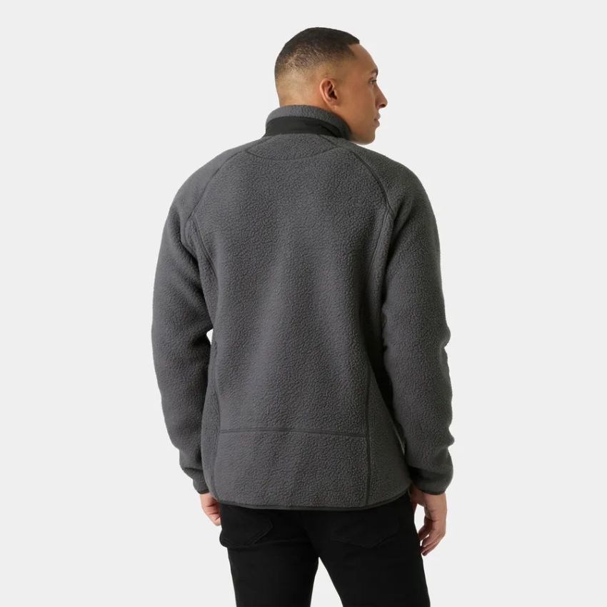 Helly Hansen Panorama Pile Block Jacket Gri Erkek Polar HHA.49460.HHA.831
