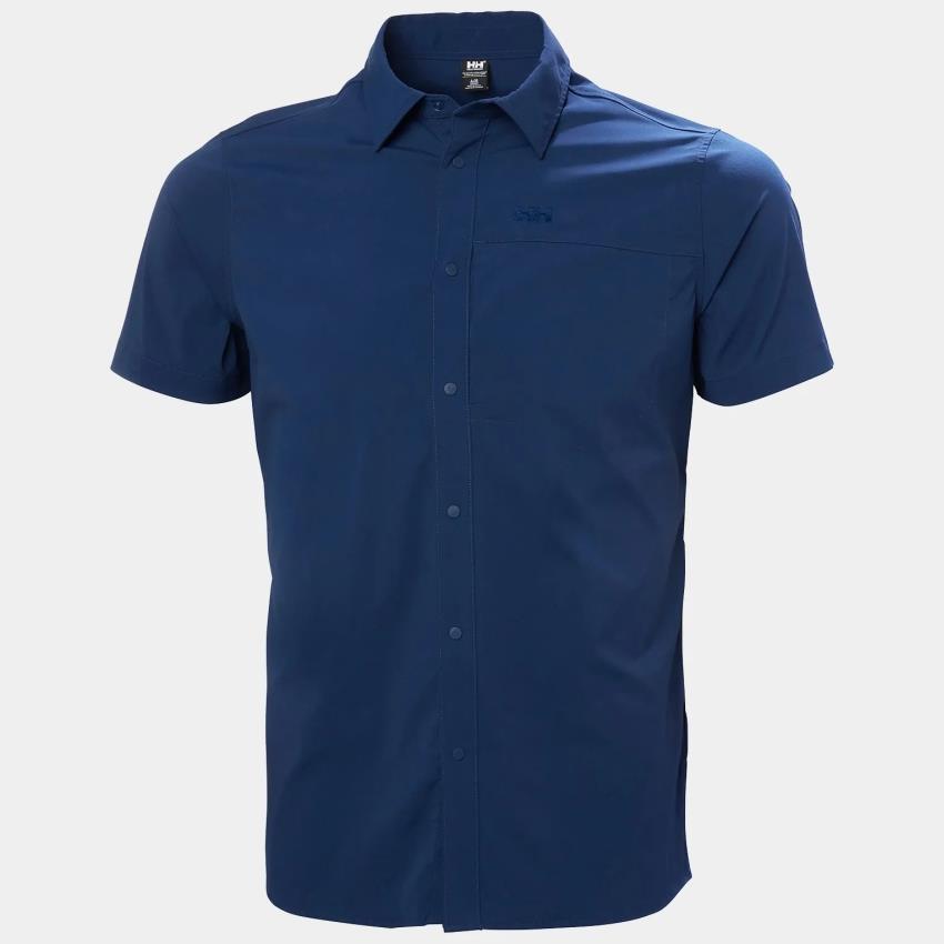 Helly Hansen Tofino Solen Short Sleeve Shirt Erkek Kısa Kollu Gömlek 63204-584 Lacivert 