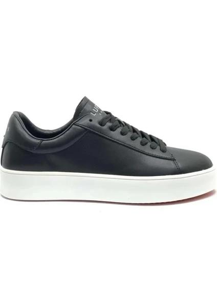 Lufian Anton Sneaker Erkek Deri Ayakkabı Lacivert 111230254