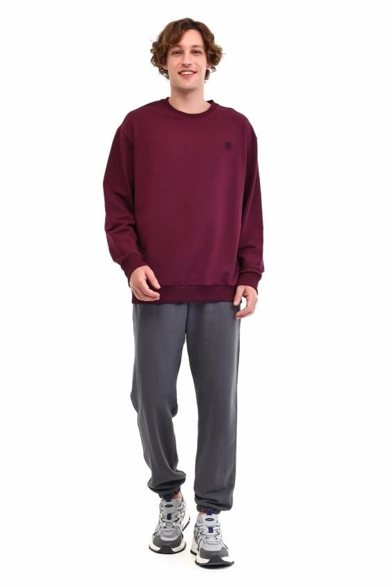 Lumberjack 6W Mb Sn75 C Neck Sw 6Pr Bordo Erkek Sweatshirt 102696691