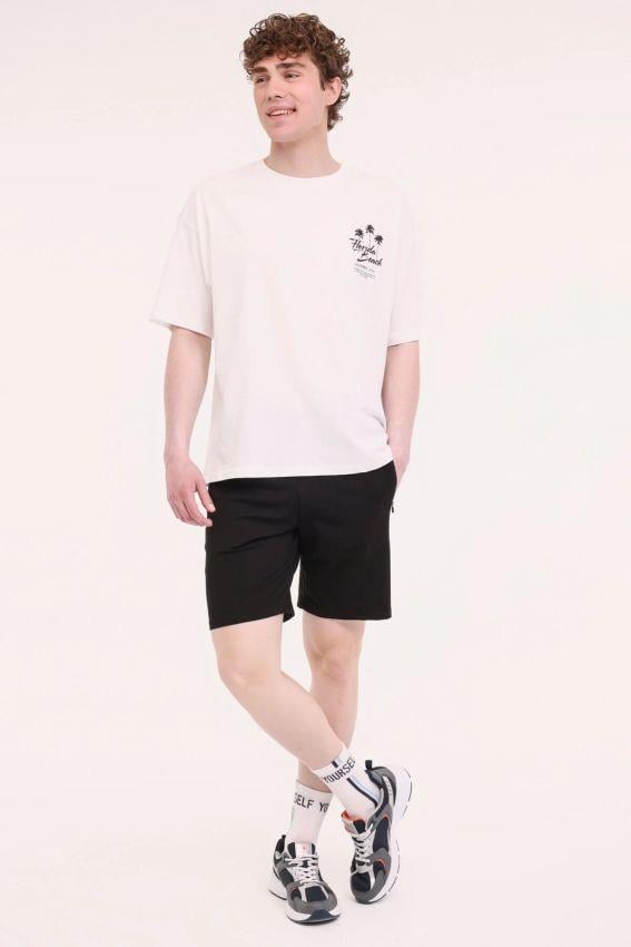 Lumberjack CT103 Basic Short 5FX Siyah Erkek Şort 101939492