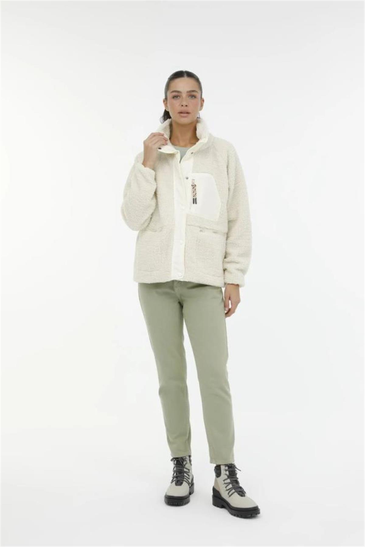 Lumberjack Emma Teddy Jacket Ekru Kadın Mont 6CT2010 101398894