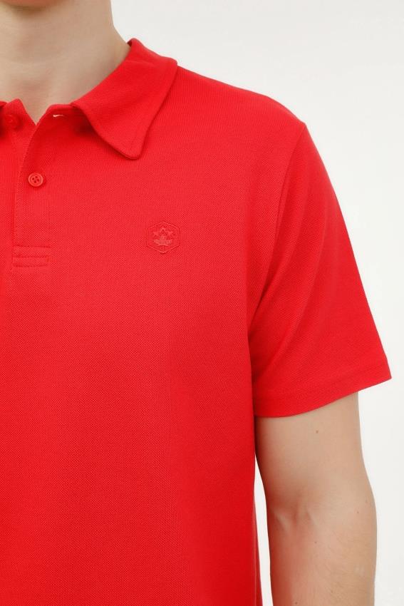 Lumberjack M-CT953 BASIC 5FX Kırmızı Erkek Kısa Kol Polo T-Shirt CT953