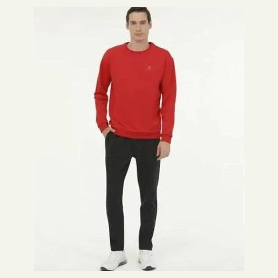 Lumberjack Mb C Neck SW 5Pr Erkek Kırmızı Sweatshirt SN75