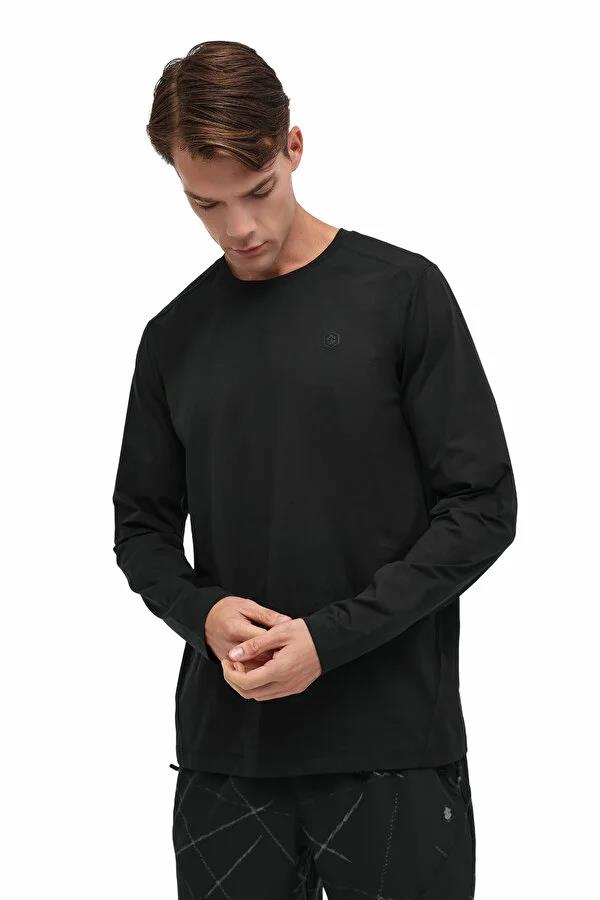 Lumberjack MB FACTS 14LJK-12829 5PR Siyah Erkek Uzun Kol T-Shirt 102025529