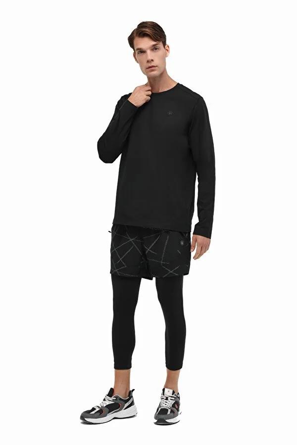 Lumberjack MB FACTS 14LJK-12829 5PR Siyah Erkek Uzun Kol T-Shirt 102025529