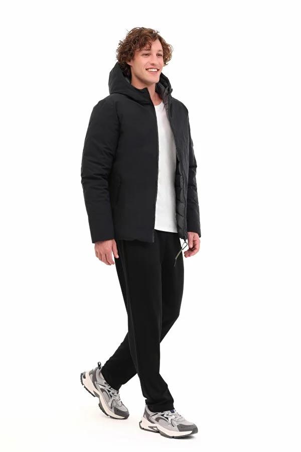 Lumberjack ML LUCAS COAT 1N55 5PR Siyah Erkek Çifttaraflı Mont