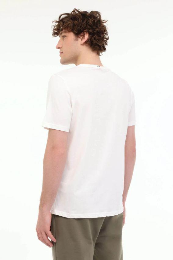 Lumberjack ML Renato 11ITL1030 5fx Beyaz Erkek T-shirt 101940309