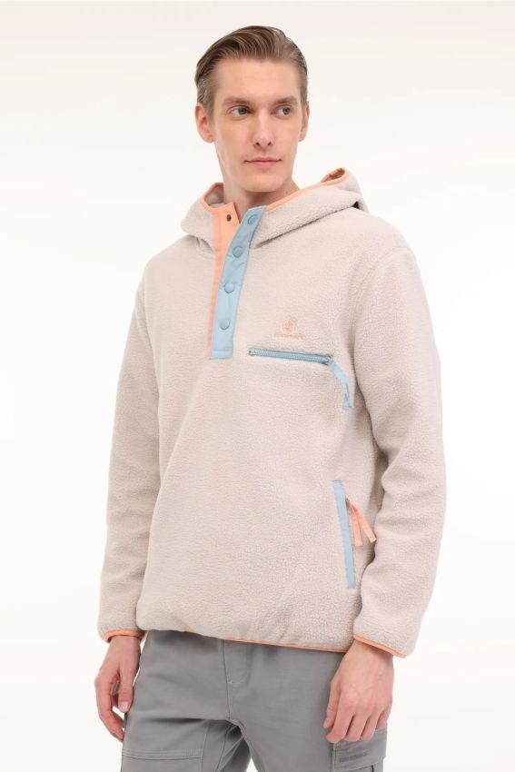 Lumberjack Ml TEDDY 6URB2053 4Pr Erkek Kapişonlu Ekru Polar 101816372