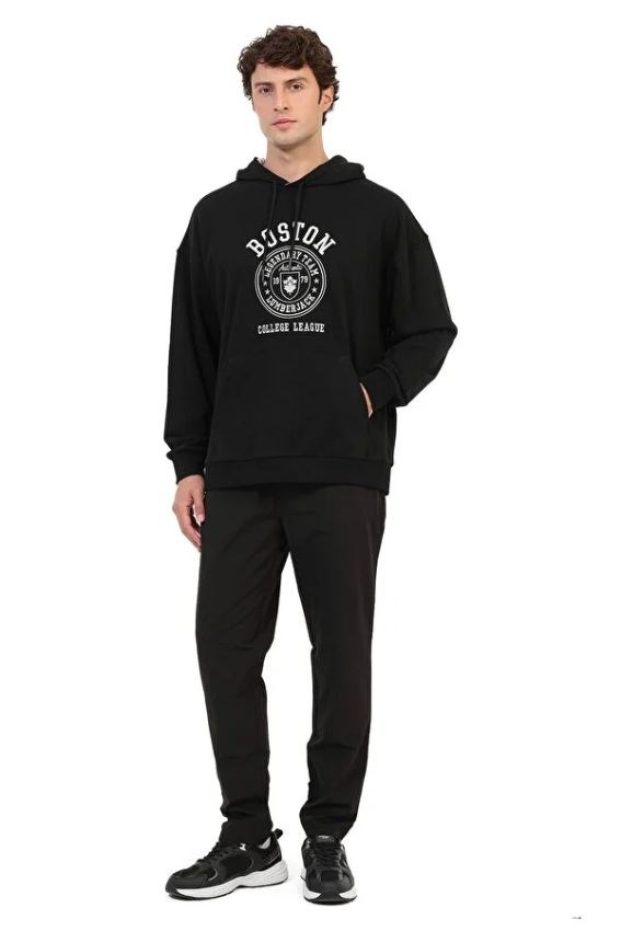 Lumberjack Sweatshirt Erkek Siyah ML FRAN 17ID109