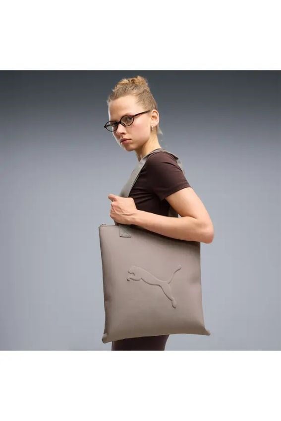 PUMA BUZZ Tote Kahverengi Kadın Omuz Çantası 09115720