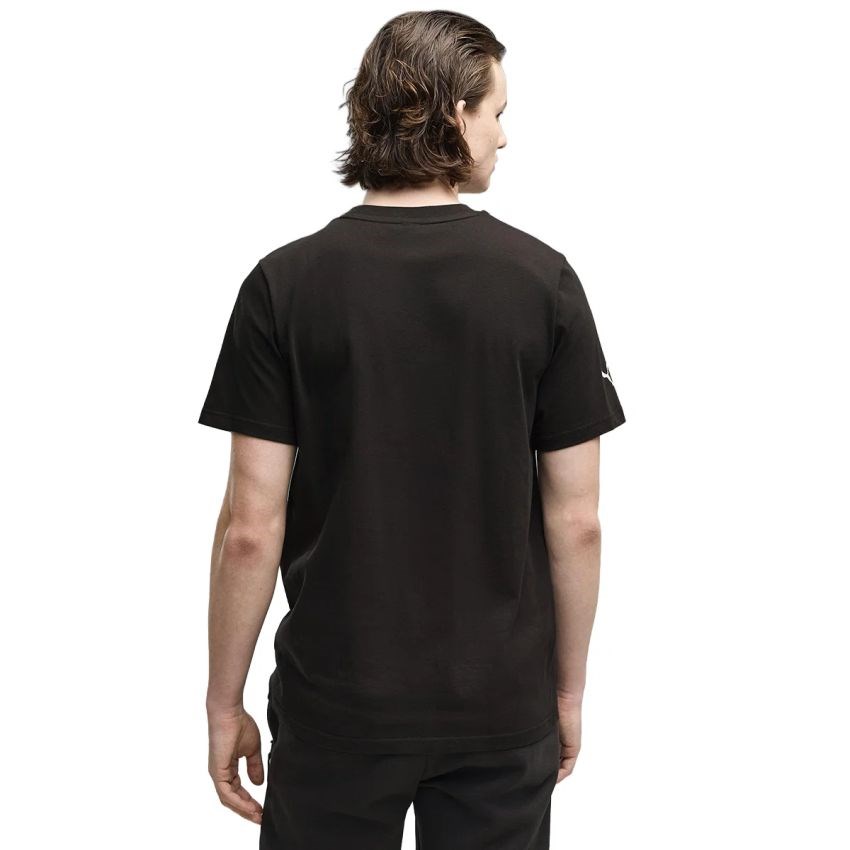 Puma Ferrari Colored Shield Erkek Siyah Günlük Stil T-Shirt 63700301