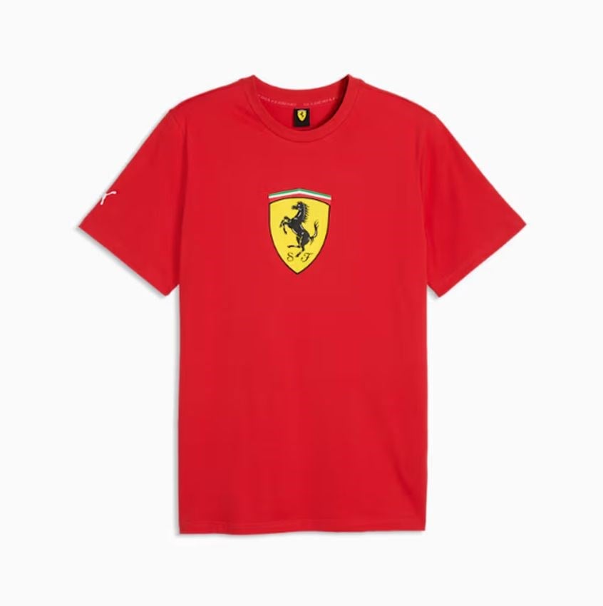 Puma Ferrari Colored Shield Tee Kırmızı Erkek Tişört 63700302
