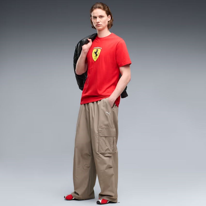Puma Ferrari Colored Shield Tee Kırmızı Erkek Tişört 63700302