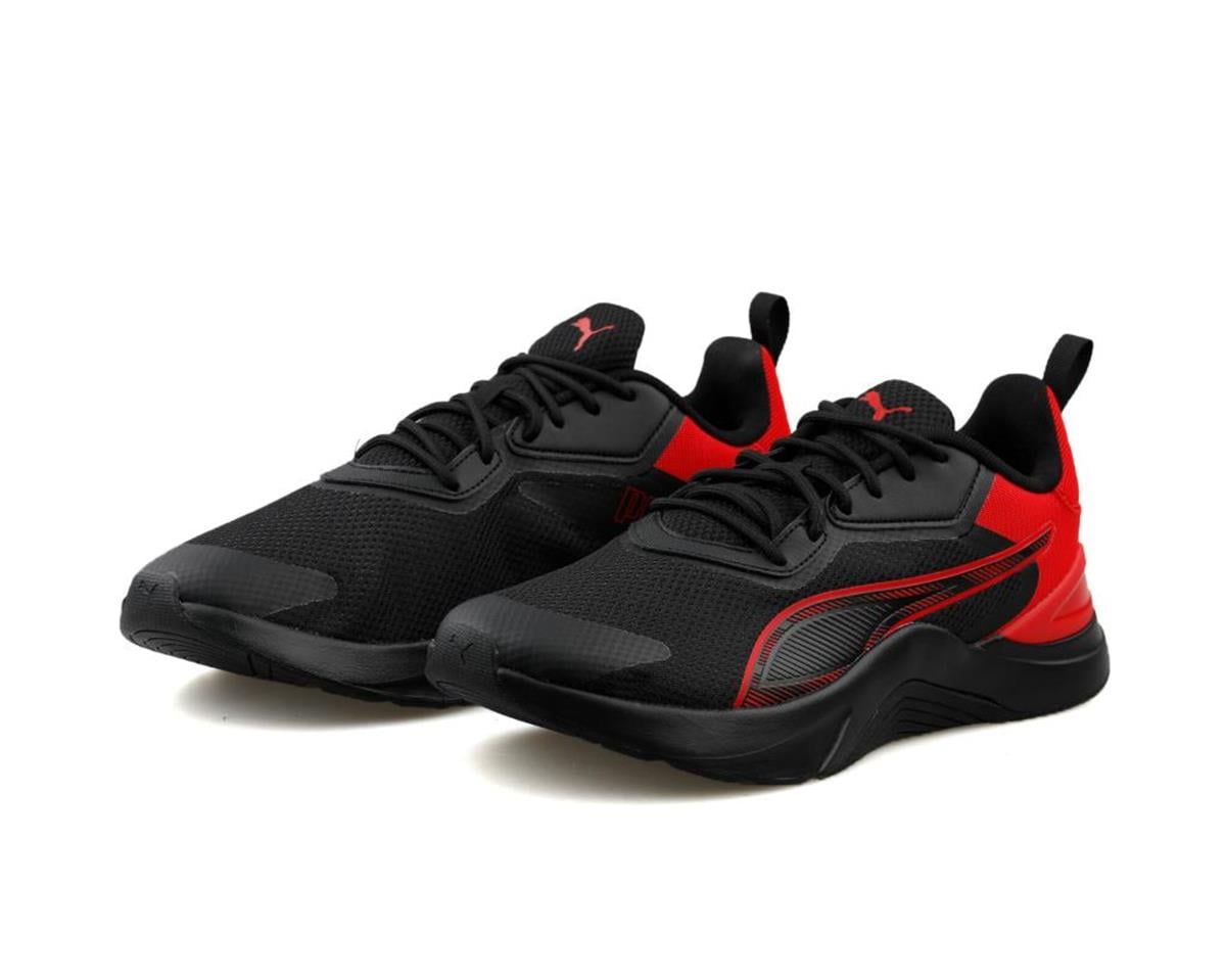 Puma Infusion Erkek Spor Ayakkabı Siyah Kırmızı 37789306