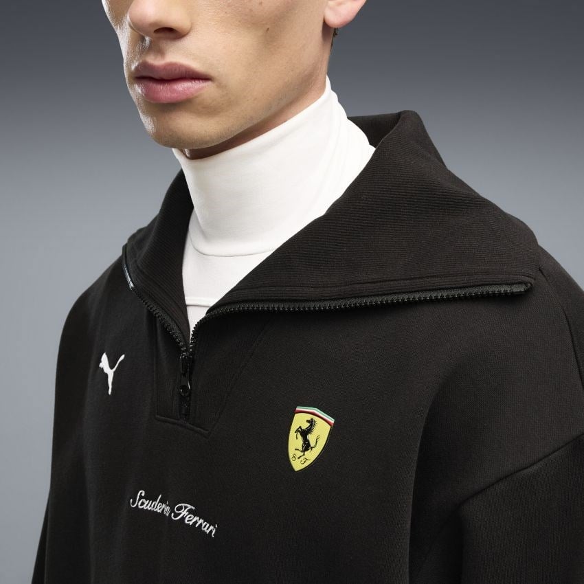 Puma Scuderia Ferrari Little Shield Half-Zip Erkek Sweatshirt 63700201 