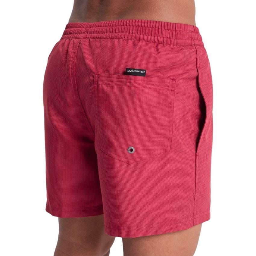 Quiksilver Deluxe 15 Erkek Kırmızı Volley Short Erkek Deniz Şortu EQYJV04101