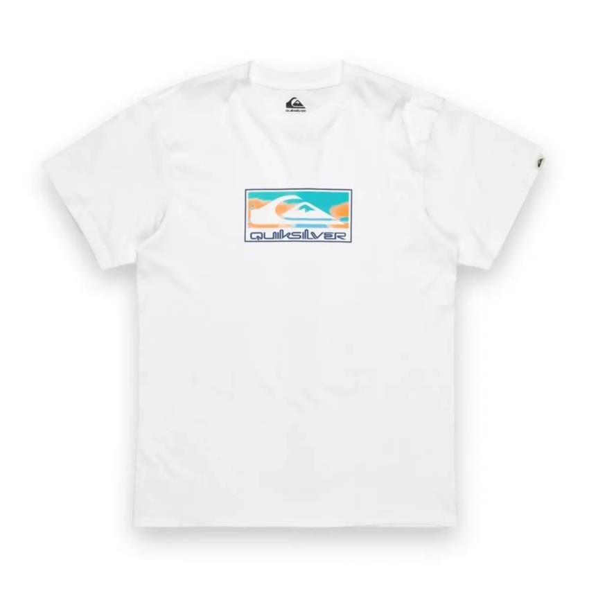Quiksilver Eqyzt08045 Ev Gradient Box Ss Beyaz Erkek T-Shirt